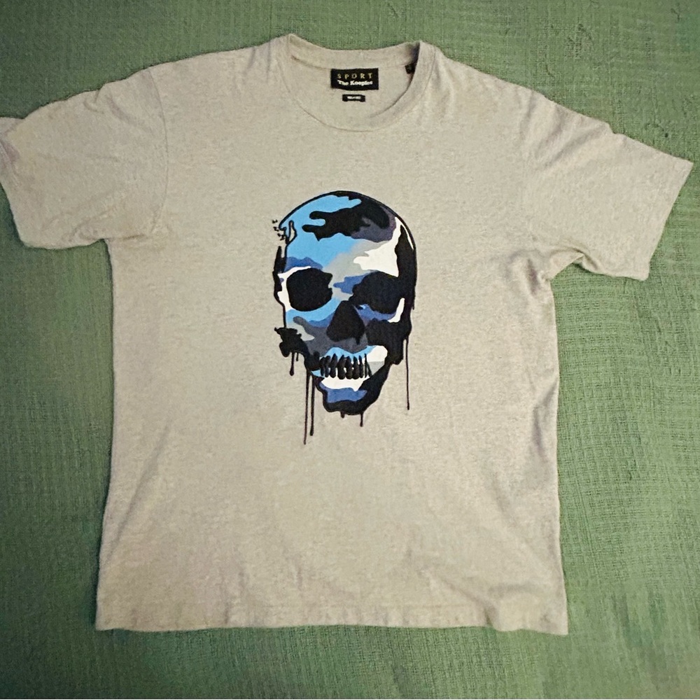 The Kooples Sport Skull T shirt size S Raised Stitching